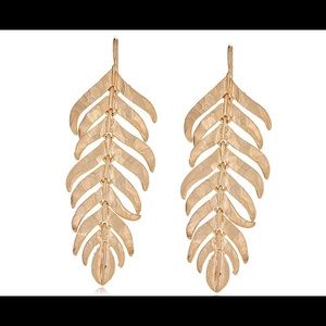 KENNETH JAY LANE FEATHER EARRINGS